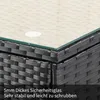 Flieks Polyrattan Gartenmöbel-Sets 2-tlg, Balkonmöbelset Produktbild-Vorschau 5