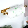 Porte-essuie-tout en acier doré Voir les images du produit 2