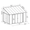 Altana Palram metal 425 x 295 x 310cm ogród zimowy altana Podgląd zdjęcia produktu 17