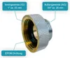 Adapter Übergangsstück Reduzierstück Messing verchromt 3/4" Produktbild-Vorschau 2