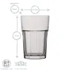 LAV Aras Highball Cocktail Tumbler Glasses - 365ml - Bunte Produktbild-Vorschau 3