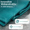 Innovative Wabenstruktur, Schnell trocknend, Extra feine Fasern, Microfaser Geschirrtuch Nahaufnahme Produktbild-Vorschau