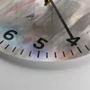 Wanduhr - Rund - Glasuhr - Stadt Abstraktion - 40x40cm - Produktbild-Vorschau 5
