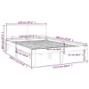 Rám postele masivní dřevo 120 x 190 cm Small Double Náhled obrázku produktu 8