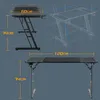 XMTECH Gaming Bureau 120x60cm met LED-verlichting, gaming Productafbeelding-voorbeeld 5