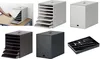 DURABLE Pojemnik z szufladami IDEALBOX PLUS 7, Antracytowy Podgląd zdjęcia produktu 10