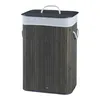 A laundry basket with a lid and rope handles. Podgląd zdjęcia produktu