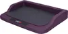 A purple and black dog bed is shown from a slightly elevated angle against a white background. Produktbild-Vorschau