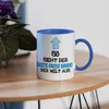 So sieht der beste Große Bruder der Welt aus Tasse Blau Produktbild-Vorschau 4