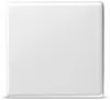 A plain white square object, likely a light switch cover, is shown against a white background. Anteprima dell’immagine prodotto
