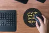 MuchoWow® Mauspad Mousepad Zitate - Leben - Marmor 20x20 cm Produktbild-Vorschau 4