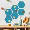 Relaxdays Filzpinnwand, 6 Stück, selbstklebende Sechsecke Produktbild-Vorschau 5