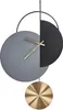 BELIANI Wanduhr Grau u. Schwarz Metall Geometrisch mit Produktbild-Vorschau 1