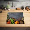 KitchenYeah© Herdabdeckplatte Kräuter - Beton - Gewürze , Produktbild-Vorschau 2