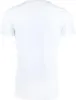 A plain white t-shirt shown from the back. Voir les images du produit