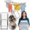 Springos® 3-in-1 Wäschespinne faltbar für Balkon, Badewanne Produktbild-Vorschau 9