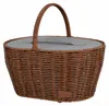 UNUS® Einkaufskorb inklusive Kühltasche in Rattan-Optik, Produktbild-Vorschau 1