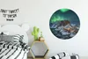 MuchoWow® Aluminium Wandkreis Aurora - Abend - Berge Ø 90 Produktbild-Vorschau 3