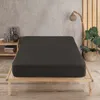 Lenzuolo con angoli Vency Premium in jersey 140x200 cm nero Anteprima dell’immagine prodotto 1