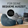 LUMALAND Pouf Pouf Cord - Blu navy Anteprima dell’immagine prodotto 7