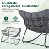 KOMFOTTEU Schaukelstuhl mit Hocker, übergroßer Gartensessel Produktbild-Vorschau 6