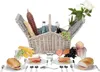 Picknickkorb geflochtene Weide + Zubehör 23 tlg. für 4 Produktbild-Vorschau 5