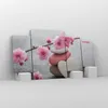 Bild auf Leinwand - Leinwandbild - Yoga weiblich Blume Produktbild-Vorschau 4