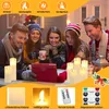 Jayseuw LED svíčky sada 5 svíček z pravého vosku blikající Náhled obrázku produktu 5