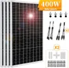400W Solarpanel Kit Solarmodul Monokristallin Solaranlage Produktbild-Vorschau 1