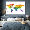 MuchoWow® Poster Weltkarte - Regenbogen - Kompass 180x120 Produktbild-Vorschau 4