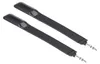 Two black headset microphones with silver connectors, presented on a white background. Voir les images du produit