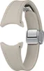 D-Buckle Hybrid Eco-Leather Armband (Slim, S/M), Etoupe Produktbild-Vorschau 1