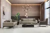 Beige Stoffsofas Komplette Garnitur Dreisitzer Polstersofas Produktbild-Vorschau 2
