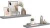 vidaXL Schwebende Wandregale 2 Stk. Grau 90x23,5x3,8cm MDF Produktbild-Vorschau 5