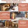 Manželská postel 160 x 200 cm, dřevěná postel z dubového Náhled obrázku produktu 5