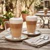 Sklenice na cappuccino, kuželovitá, s uchem, objem 255 ml - Náhled obrázku produktu 5