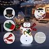 LEADZM LED-Schneemann Weihnachtsfigur, Pop-Up-Schneemann, Produktbild-Vorschau 3
