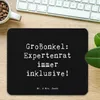 Mr. & Mrs. Panda Mauspad Spruch Großonkel Rat - Schwarz - Produktbild-Vorschau 2