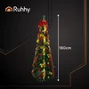 Ruhhy 26757 Albero di Natale pieghevole con ornamenti 1,8 m Anteprima dell’immagine prodotto 2