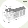 Fatmoose Hühnerstall Henhouse Haven aus Holz mit Auslauf - Produktbild-Vorschau 6