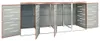 vidaXL Vuilnisbakbox voor 4 containers, 276,5 x 77,5 x 115 Productafbeelding-voorbeeld 4
