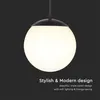 Lampa zewnętrzna wisząca biała kula E27 V-TAC VT-1226-11825 Podgląd zdjęcia produktu 7