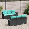 Möbel Balkonmöbel Gartenmöbel-Set - Schwarz - CLORIS Produktbild-Vorschau 1