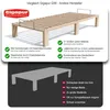 Gigapur G56 Massivholz-Bett 180x200 cm – Kiefer Natur Produktbild-Vorschau 3