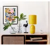 Lampe de table, céramique textile, jaune, H 30 cm Voir les images du produit 5