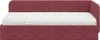vidaXL Eckbettgestell Weinrot 100 x 200 cm Stoff Produktbild-Vorschau 5
