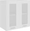 vidaXL Závesná sklenená skrinka Lyon White 60x31x60 cm Náhľad obrázku produktu 1