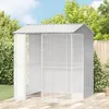 vidaXL Gabbia per uccelli grigia 215 x 210 x 247 cm Acciaio Anteprima dell’immagine prodotto 2