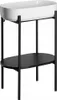 PUNO Console avec lavabo 550x860x360mm, noir mat Voir les images du produit 1