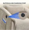 Close-up of a beige recliner chair, highlighting a button and USB charging port. Anteprima dell’immagine prodotto